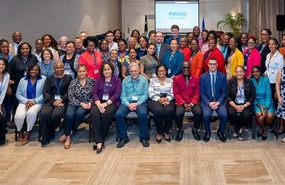 Group photo of delegates and presenters are the Caribbean Immunization Managers Meeting held in Saint Kitts and Nevis from October 28-30, 2024.