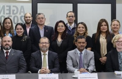 Reunion de autoridades para proyecto de salud digital