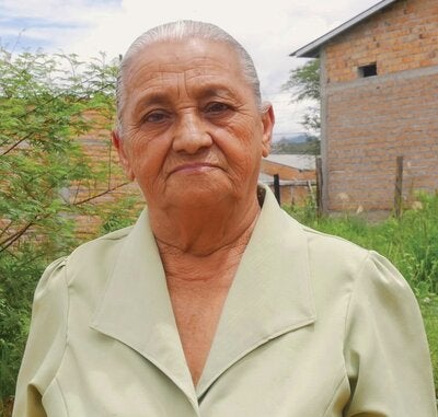 Abuela partera del municipio de Talanga