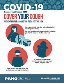 Infographic: COVID-19. Cover your cough - PAHO/WHO | Pan American