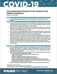 immunization paho regarding provide