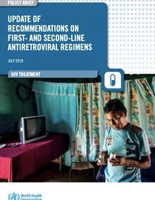 Policy Brief Update Of Recommendations On First And Second Line Antiretroviral Regimens July 2019 Solo En Ingles Ops Oms Organizacion Panamericana De La Salud