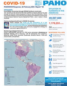 COVID-19 - PAHO/WHO Response, Report 45 (22 February 2021) - PAHO/WHO ...