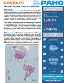 COVID-19 - PAHO/WHO Response, Report 49 (26 April 2021) - PAHO/WHO ...