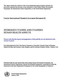 Hydrogen cyanide and cyanides; 2004 - PAHO/WHO