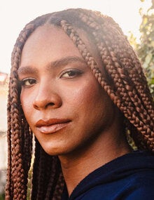 Closeup shot of woman of African descent