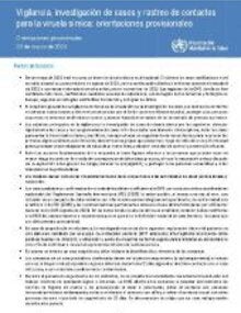 Surveillance, case investigation and contact tracing for mpox ‎‎(monkeypox)‎: Interim guidance