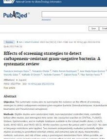 Effects of screening strategies to detect carbapenem-resistant gram-negative bacteria: A systematic review