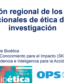 Evaluación regional de los sistemas nacionales de ética de la investigación