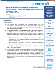 Weekly Situation Report On Monkeypox Multi-Country Outbreak Response ...