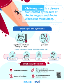 Poster (print): Chikungunya. Signs and symptoms - PAHO/WHO | Pan ...