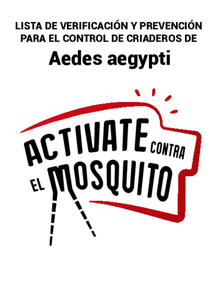 Lista de verificación para eliminar criaderos de mosquitos