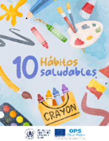 libro para colorear "10 hábitos saludables"