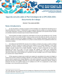 2do documento de consulta para el PE26-31 de la OPS