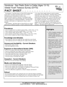 Document - Honduras - San Pedro Sula Field Office Fact Sheet