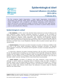 Epidemiological Alert: Seasonal Influenza Circulation 2015-2016 - 9 ...