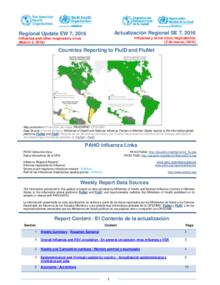 Regional Update, Influenza. Epidemiological Week 7 - March 2, 2016 ...