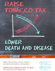 World No Tobacco Day 2014 poster in English - PAHO/WHO | Pan