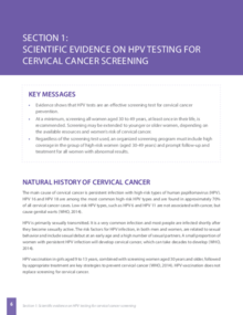 Manual HPV - Scientific Evidence On HPV Testing For Cervical Cancer ...