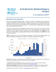 Actualización Epidemiológica: Dengue - 13 De Septiembre De 2019 - OPS ...