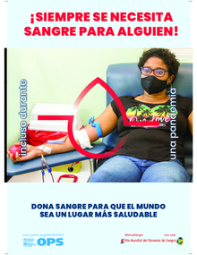 Afiche Día Mundial del Donante de Sangre