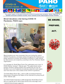 Ecc Covid 19 Situation Update 49 12 June Paho Who Pan American Health Organization
