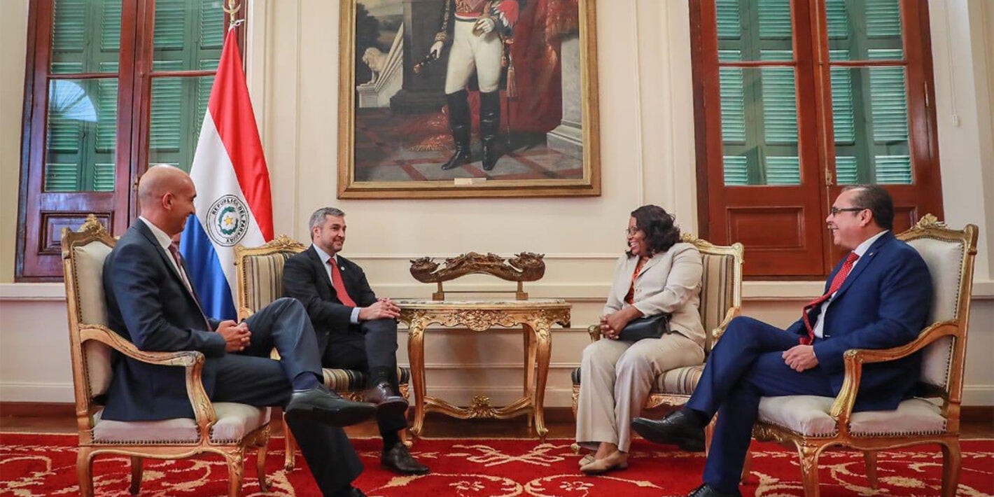 President of Paraguay meet Dr. Carissa F. Etienne, PAHO/WHO Director