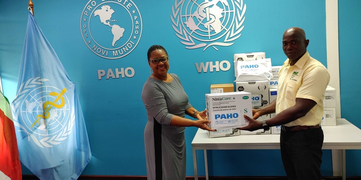 For effective respond to COVID-19 Pandemic: PAHO Suriname donates PPE to Primary Health Care