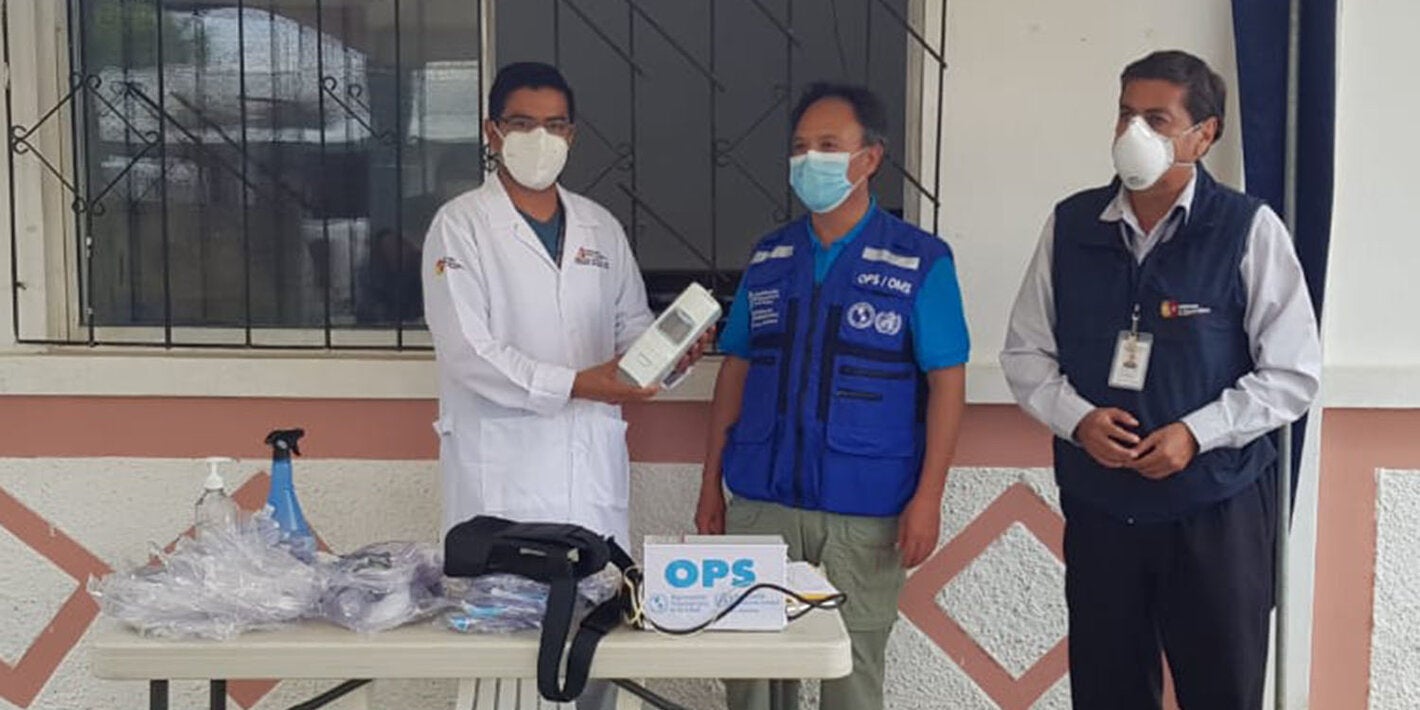 OPS entregó 14 concentradores de oxígeno para pobladores del oriente ecuatoriano