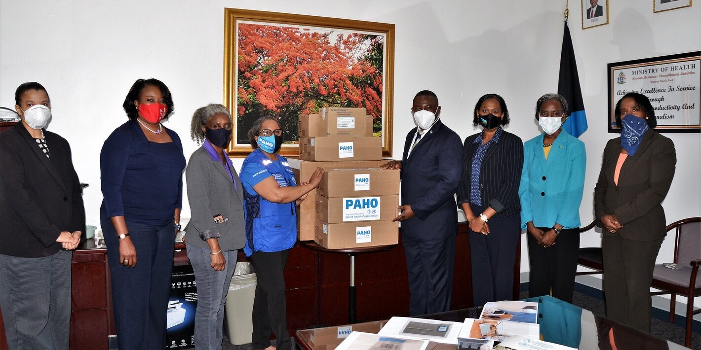 PAHO BAH donates equipment to MOH for COVID-19 response