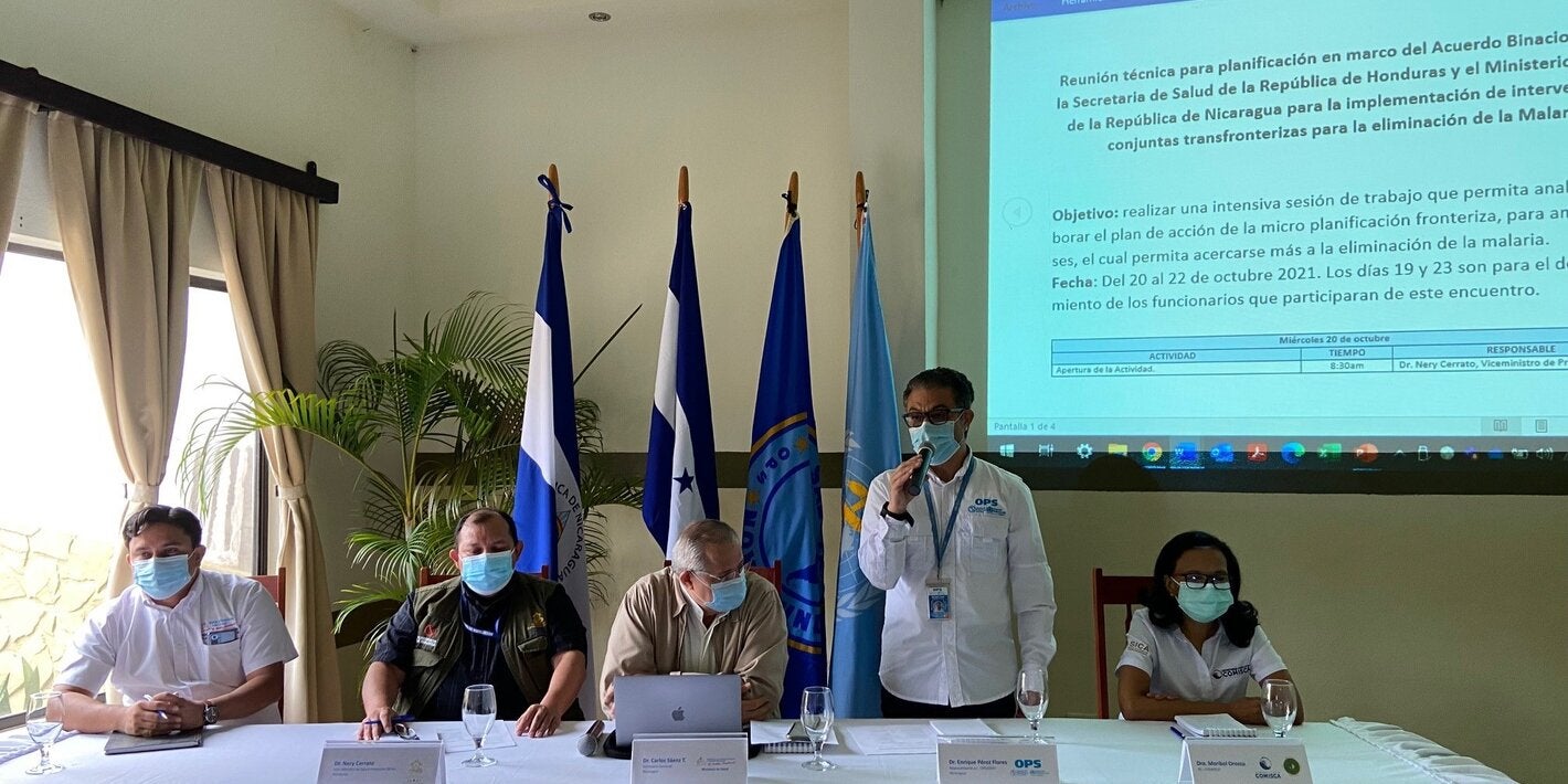 Reunión binacional Nicaragua - Honduras sobre malaria