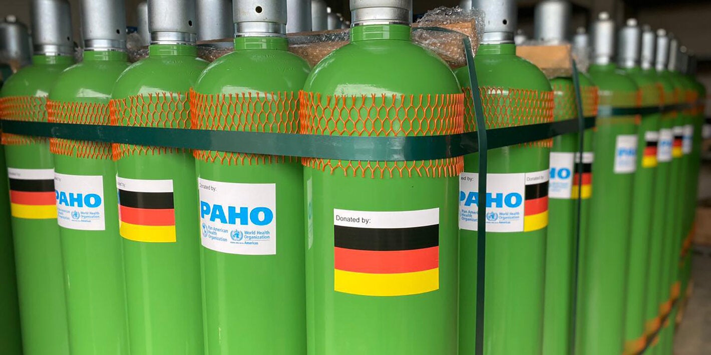 230 Steel Oxygen Tanks Donated to Suriname