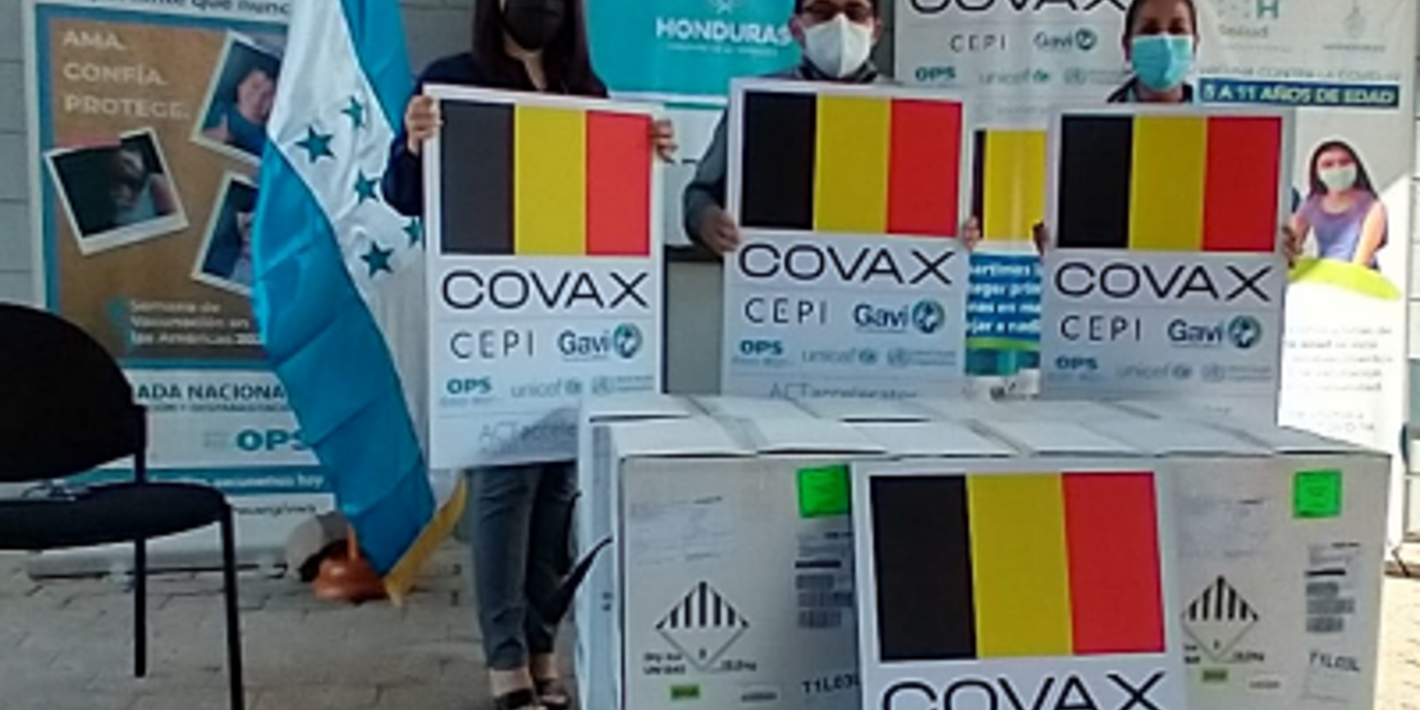 Entrega de vacunas COVAX-Bélgica