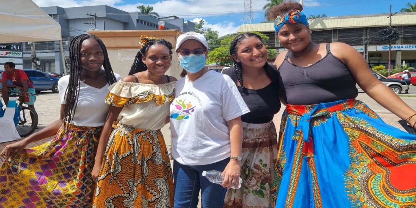 feria de la salud en Semana del Bienestar en La Ceiba