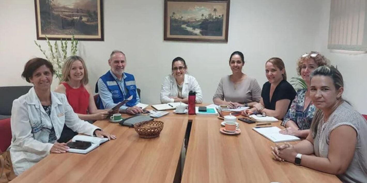 Reunión entre el personal del Centro de Genética de Cuba y el equipo de Salud Perinatal del CLAP