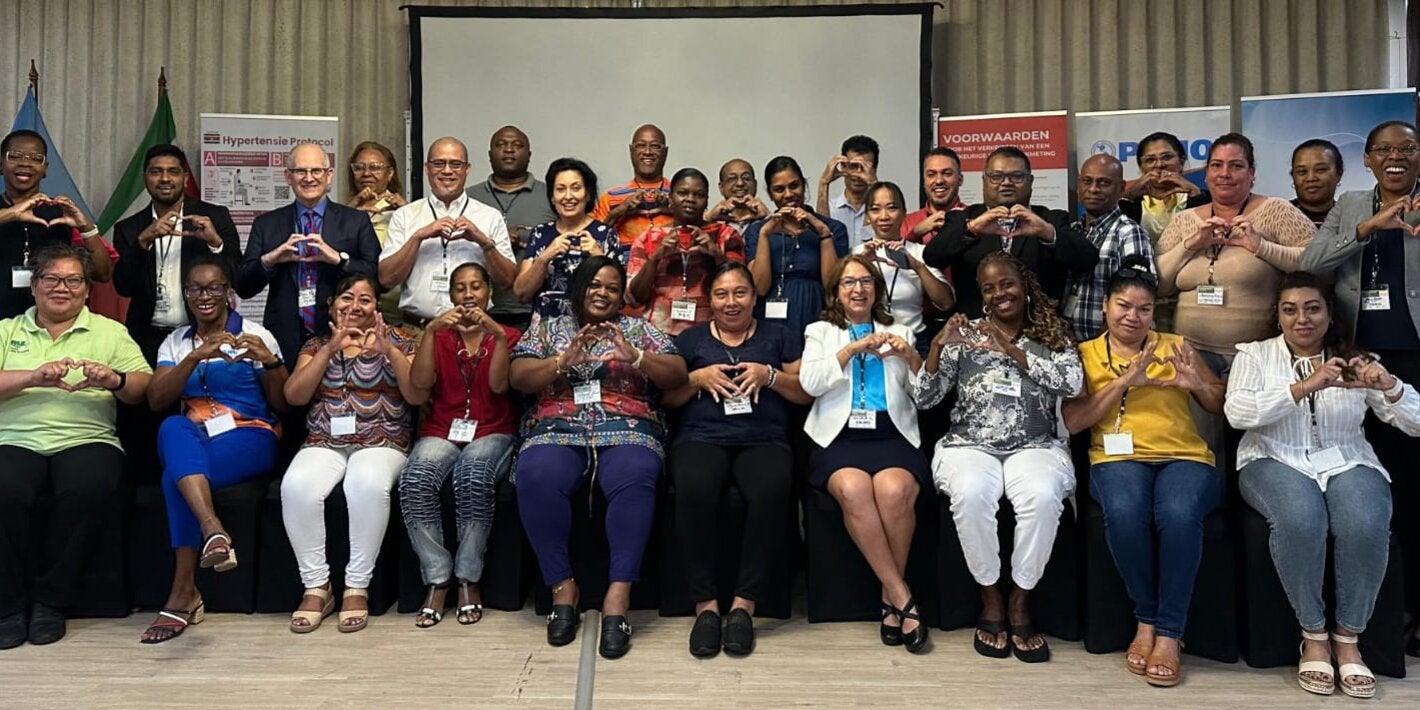 Participants on the HEARTS workshop in Suriname