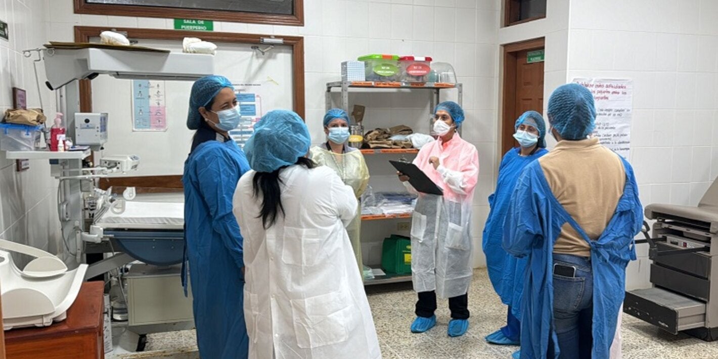 sala de recién nacidos en hospital de Intibucá