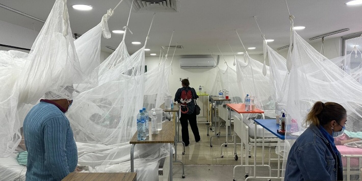 sala de estabilización de dengue en Honduras