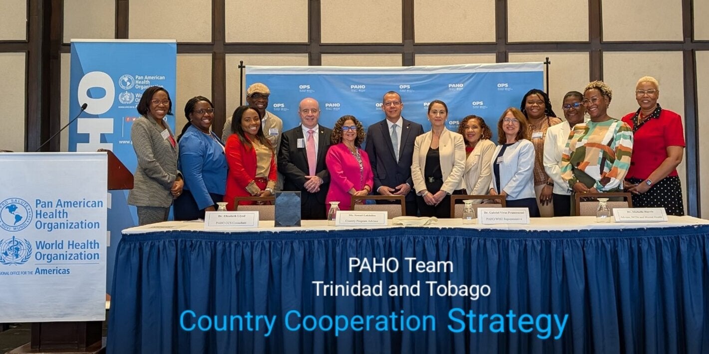 The PAHO team for the CCS Trinidad and Tobago