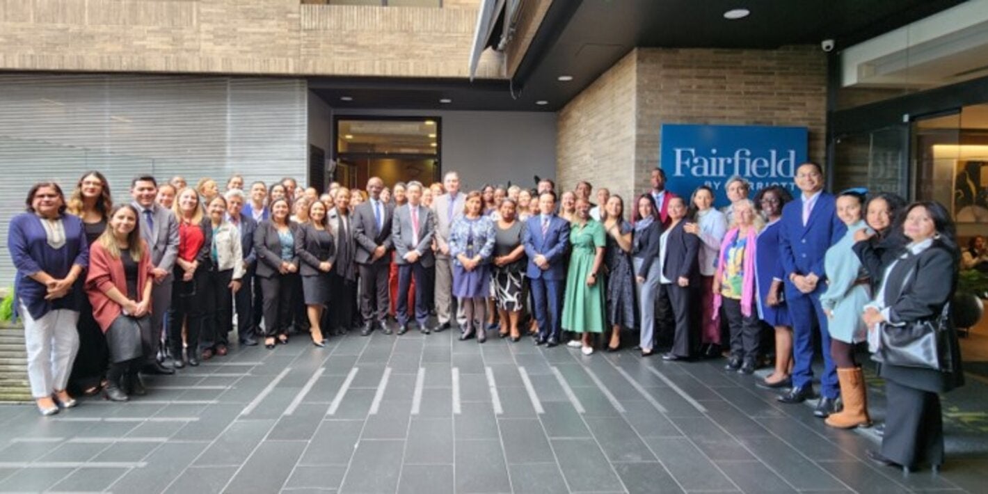 Foto de grupo de los participantes de los países de la Región de las Américas en la Pre-Conferencia 