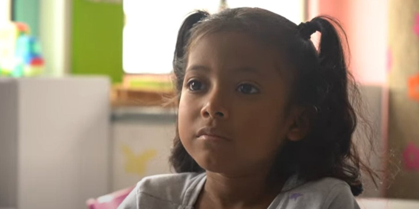 Tasharin Michelle, una niña de La Guajira, que recibe tratamiento para el cáncer infantil