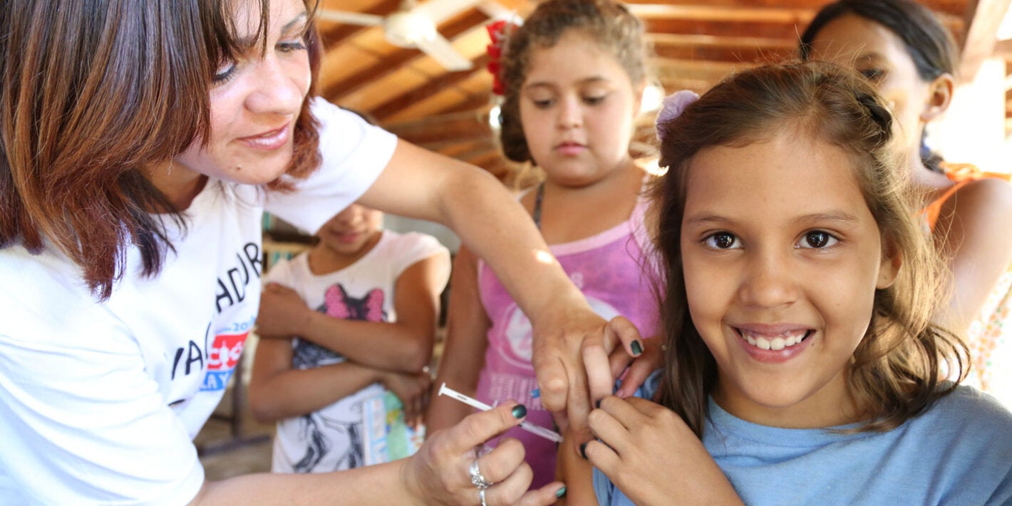 Girl received measles vaccine