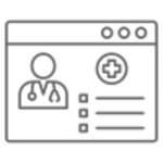 Electronic medica record icon