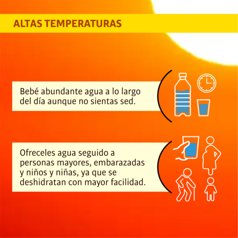 Altas temperaturas: medidas de cuidado