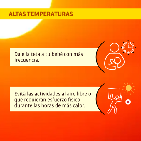 Altas temperaturas: medidas de cuidado