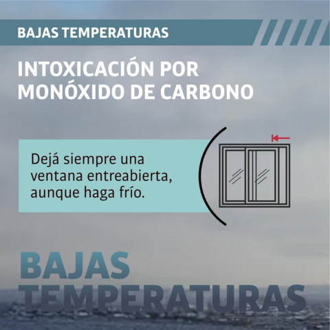 Bajas temperaturas: intoxicación por monóxido de carbono