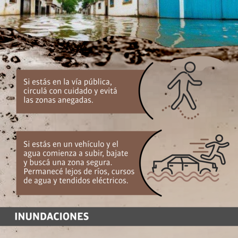 Inundaciones: cuidados básicos