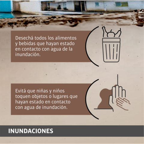 Inundaciones: prevención de enfermedades transmitidas por agua y alimentos