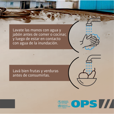 Inundaciones: prevención de enfermedades transmitidas por agua y alimentos