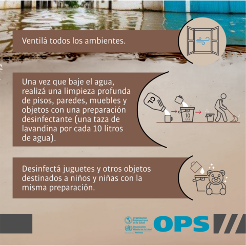 Inundaciones: higiene del hogar